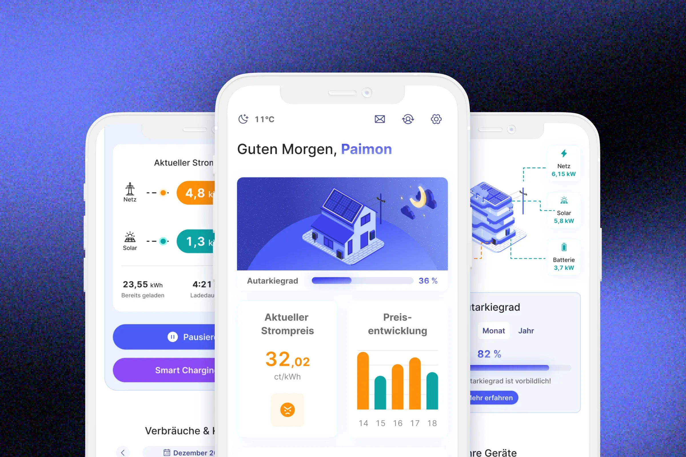 Prosumer App — interface